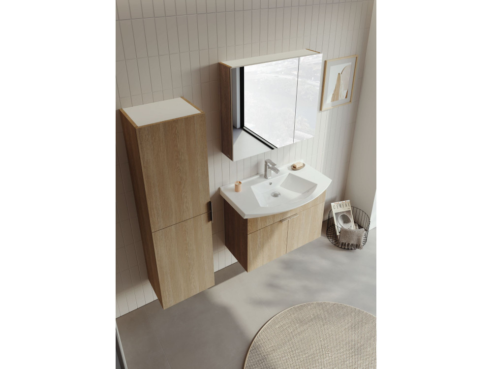 Mueble de lavabo «Purus 80» - 80 x 50 x 58 cm - Roble Sonomo