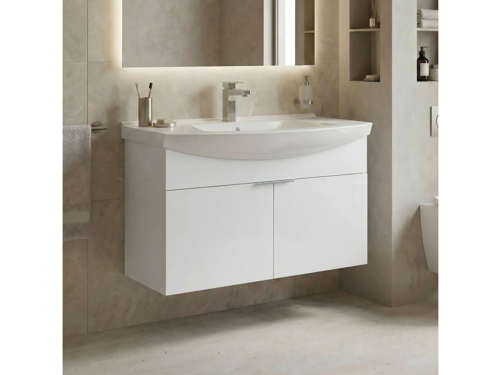 Mueble para lavabo «Purus 80» - 80 x 50 x 58 cm - Blanco