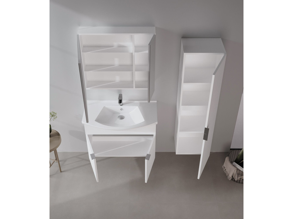 Mueble para lavabo «Purus 80» - 80 x 50 x 58 cm - Blanco