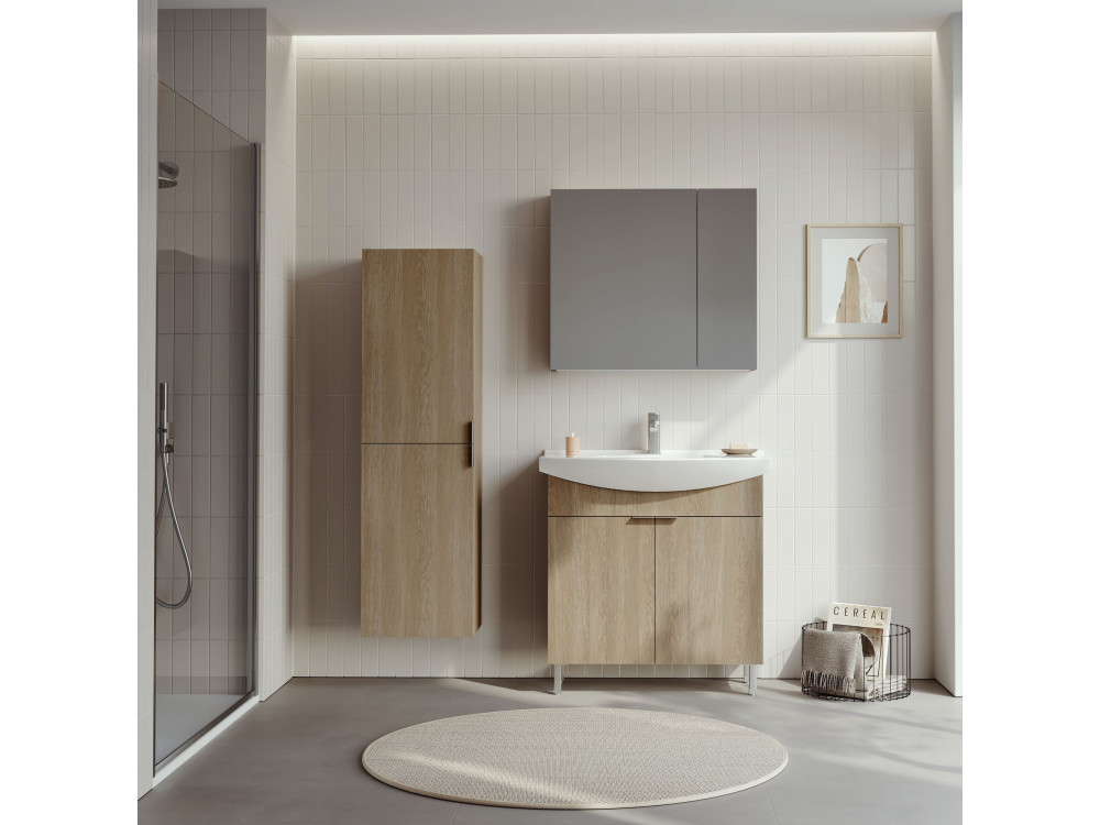 Mueble para lavabo «Purus 80» - 80 x 50 x 83 cm - Roble Sonomo