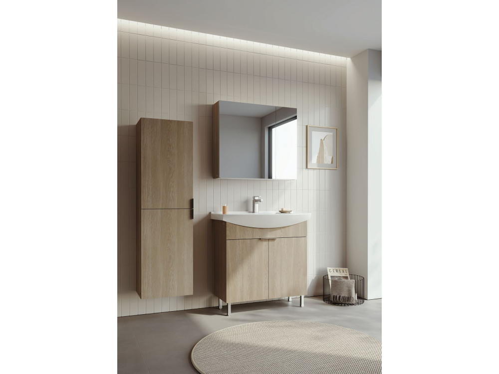 Mueble para lavabo «Purus 80» - 80 x 50 x 83 cm - Roble Sonomo