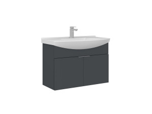 Mueble para lavabo «Purus 80» - 80 x 50 x 58 cm - Antracita mate
