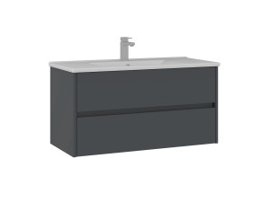Mueble para lavabo «Side 100 v3» - 100 x 45 x 52 cm - Antracita mate