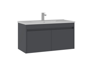 Mueble para lavabo «Side 100 v3» - 100 x 45 x 52 cm - Antracita mate