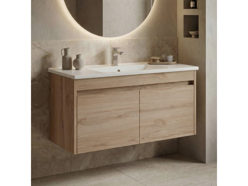 Mueble para lavabo «Side 100 v3» - 100 x 45 x 52 cm - Roble