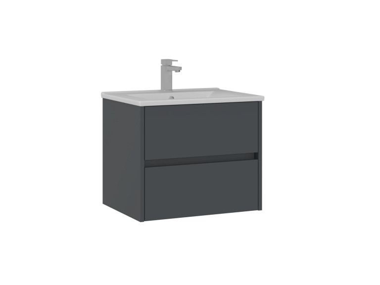 Mueble para lavabo «Side 65 v2» - 65 x 45 x 52 cm - Antracita mate