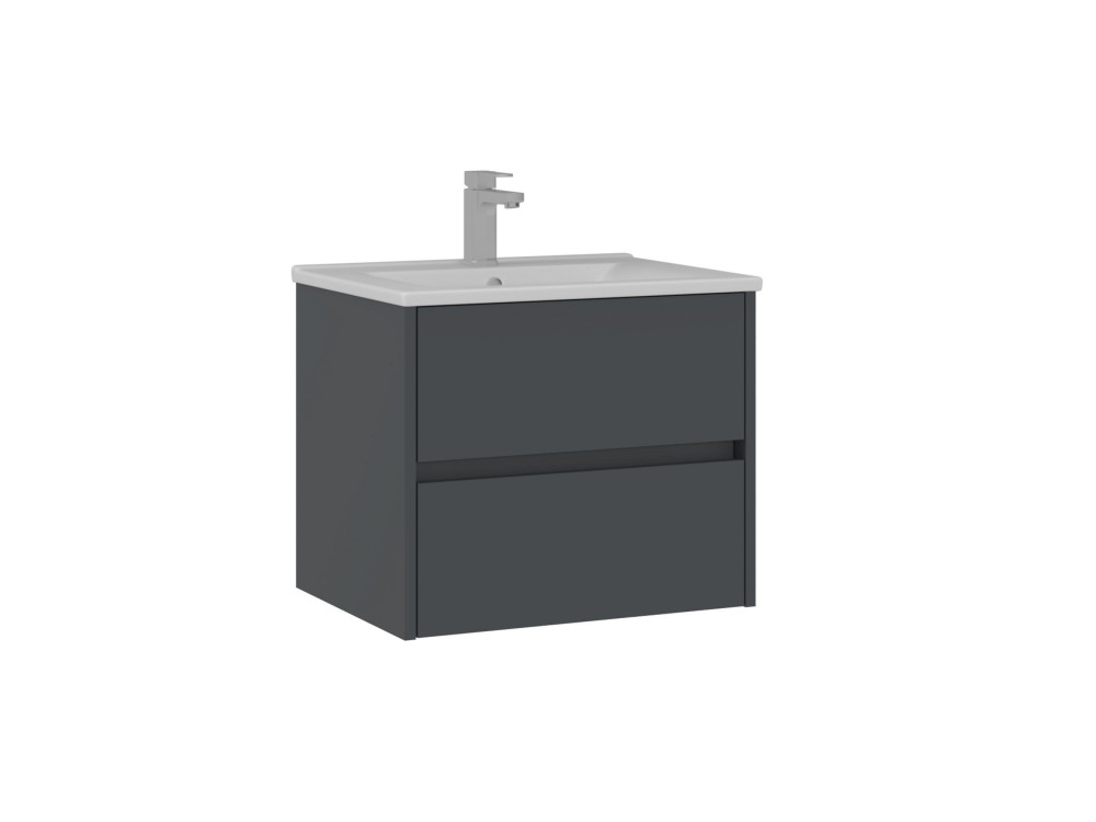 Mueble para lavabo «Side 65 v2» - 65 x 45 x 52 cm - Antracita mate