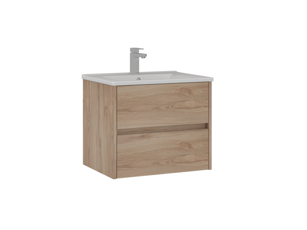 Mueble para lavabo «Side 65 v2» - 65 x 45 x 52 cm - Roble