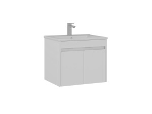 Mueble para lavabo «Side 65 v2» - 65 x 45 x 52 cm - Blanco mate