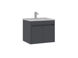 Mueble para lavabo «Side 65 v2» - 65 x 45 x 52 cm - Antracita mate