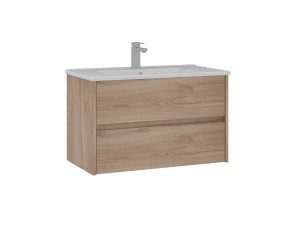 Mueble para lavabo «Side 85 v2» - 85 x 45 x 52 cm - Roble