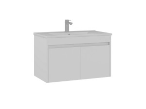 Mueble para lavabo «Side 85 v2» - 85 x 45 x 52 cm - Blanco mate
