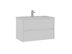 Mueble para lavabo «Side 85 v2» - 85 x 45 x 52 cm - Blanco mate
