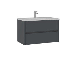 Mueble para lavabo «Side 85 v2» - 85 x 45 x 52 cm - Antracita mate