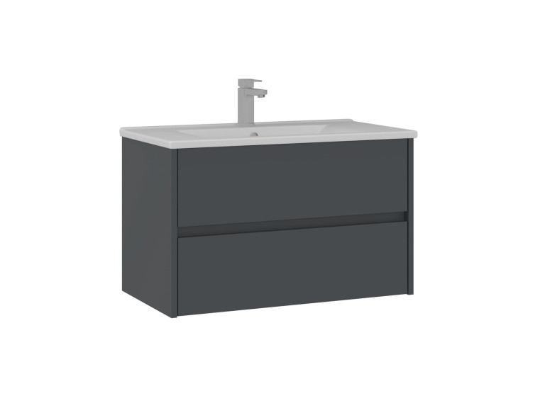 Mueble para lavabo «Side 85 v2» - 85 x 45 x 52 cm - Antracita mate