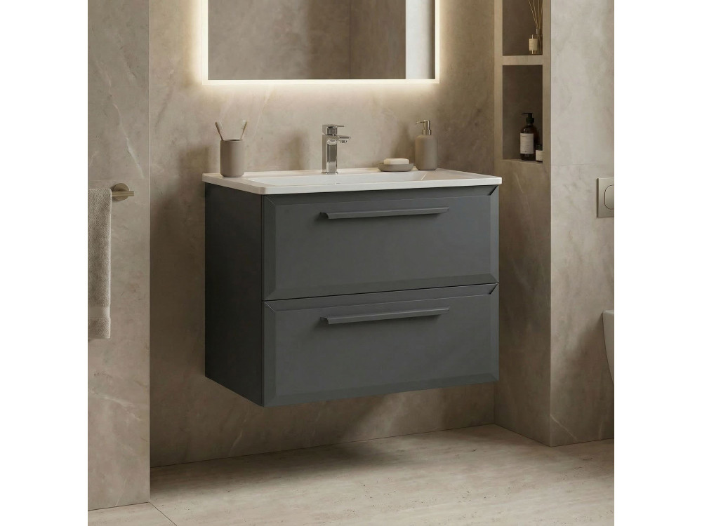 Mueble para lavabo «Nuvola 65 v2» - 65 x 50 x 62 cm - Antracita