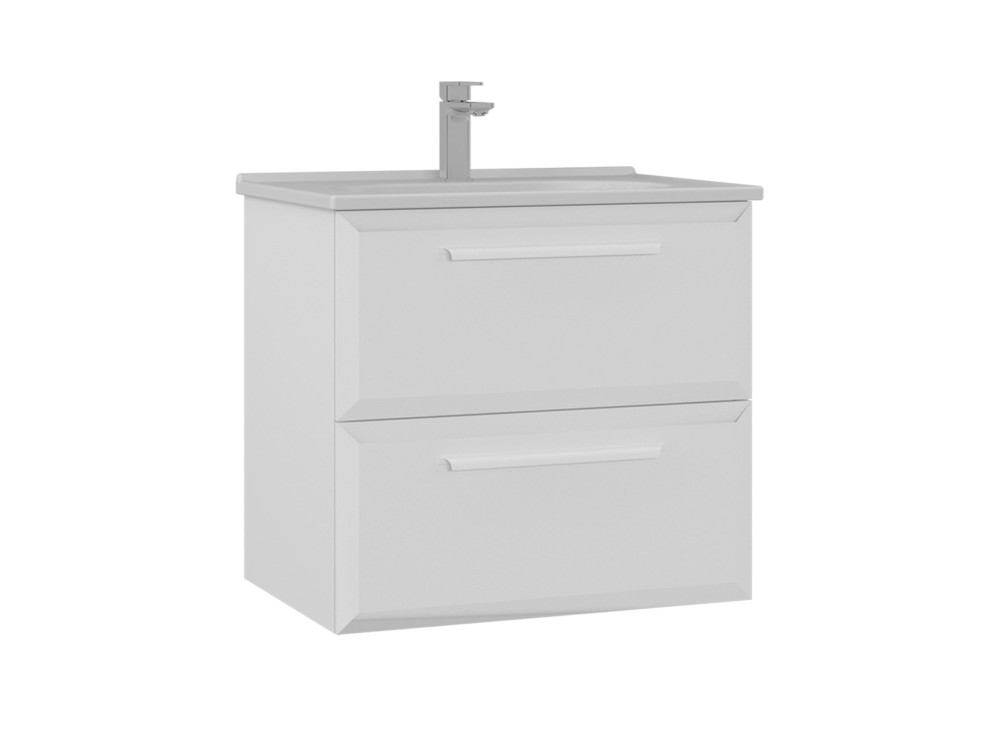 Mueble para lavabo «Nuvola 65 v2» - 65 x 50 x 62 cm - Blanco