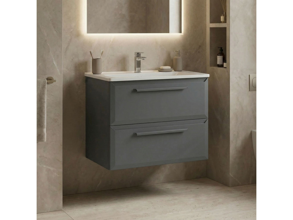 Mueble para lavabo «Nuvola 65 v2» - 65 x 50 x 62 cm - Gris