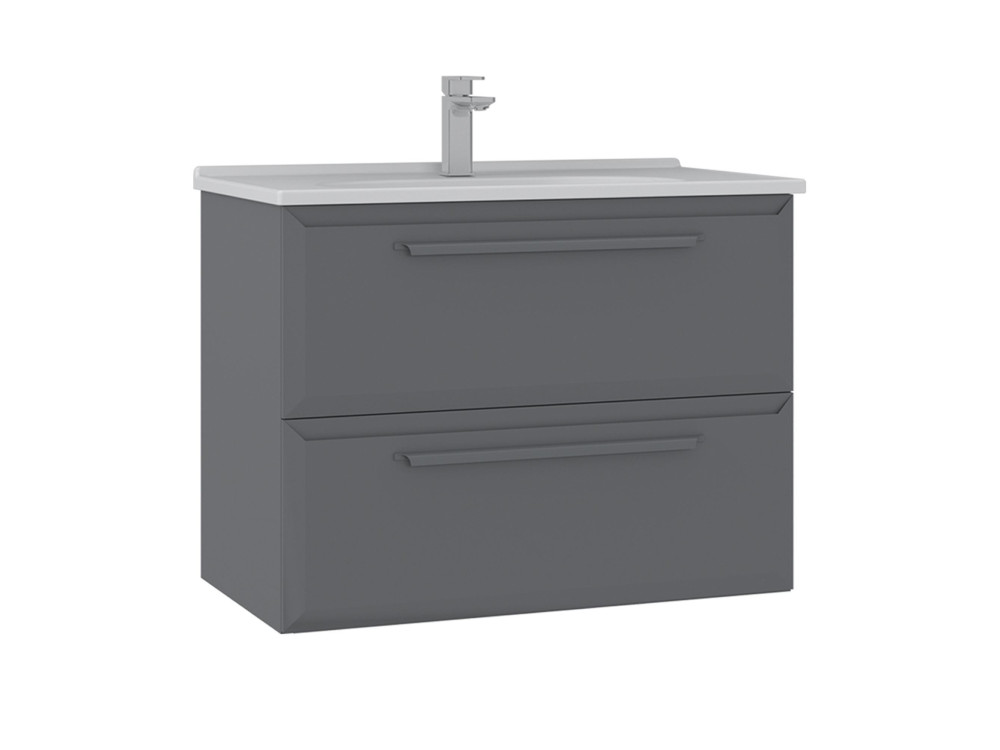 Mueble para lavabo «Nuvola 80 v2» - 80 x 50 x 62 cm - Gris