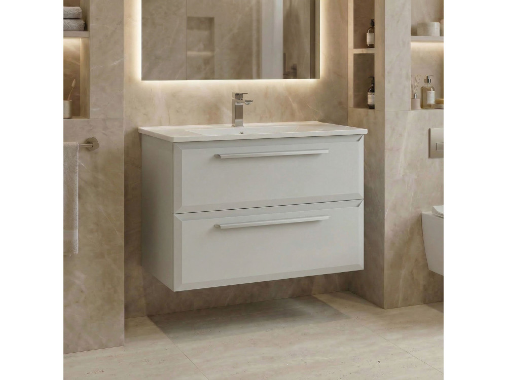 Mueble para lavabo «Nuvola 80 v2» - 80 x 50 x 62 cm - Cashmere