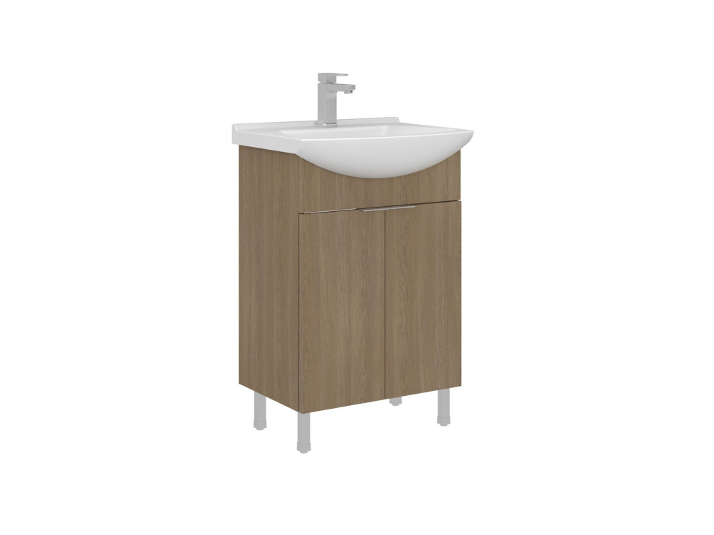 Mueble para lavabo «Purus 55» - 55 x 50 x 83 cm - Roble Sonomo