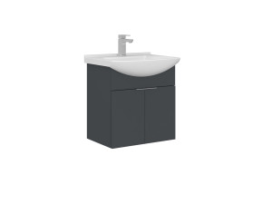 Mueble para lavabo «Purus 55» - 55 x 50 x 58 cm - Antracita mate
