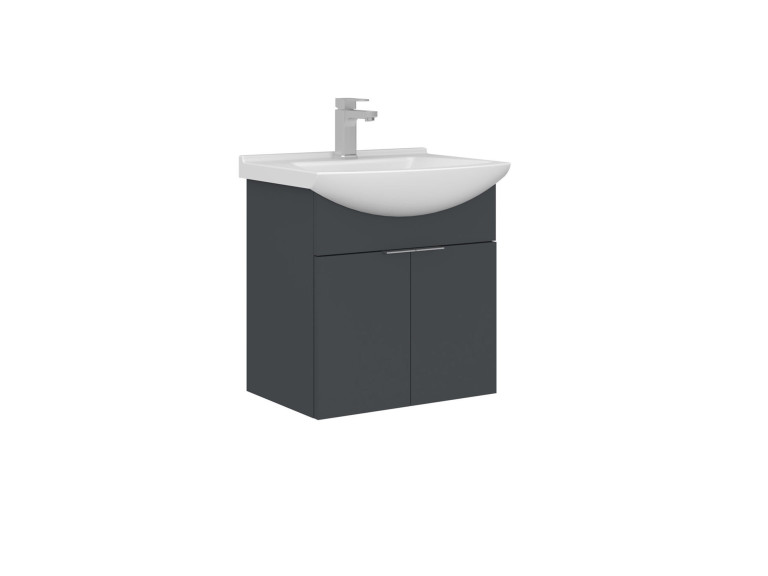 Mueble para lavabo «Purus 55» - 55 x 50 x 58 cm - Antracita mate