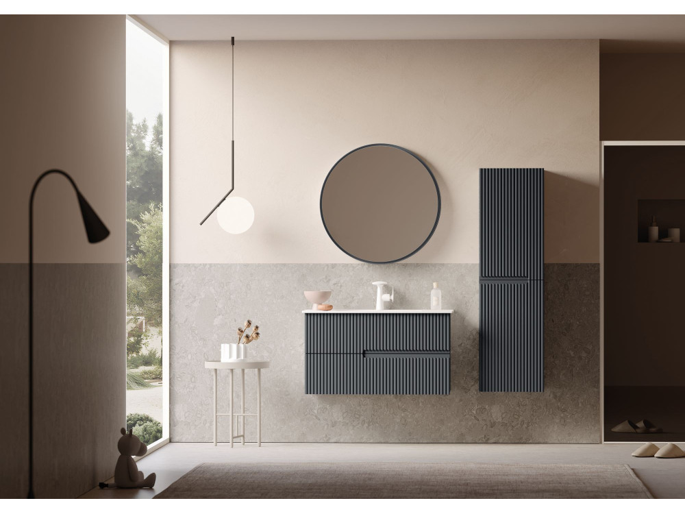 Mueble para lavabo «Moonlight 90 v2» - 91 x 51 x 51 cm - Antracita mate