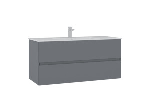 Mueble para lavabo «Nest 121 v2» - 121 x 51 x 55 cm - Gris mate