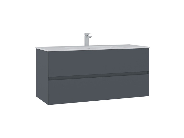 Mueble para lavabo «Nest 121 v2» - 121 x 51 x 55 cm - Antracita mate