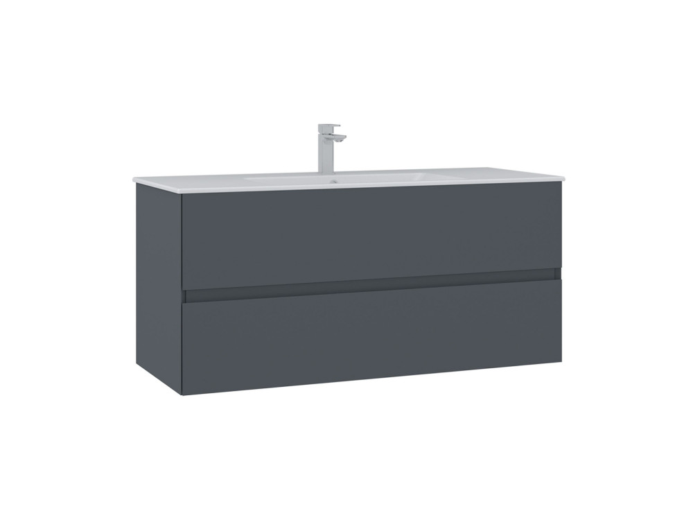 Mueble para lavabo «Nest 121 v2» - 121 x 51 x 55 cm - Antracita mate
