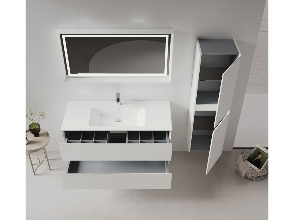 Mueble para lavabo «Nest 121 v2» - 121 x 51 x 55 cm - Mate Cashmere