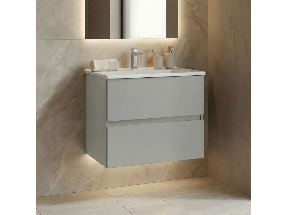 Mueble para lavabo «Nest 71 v2» - 71 x 51 x 55 cm - Mate Cashmere