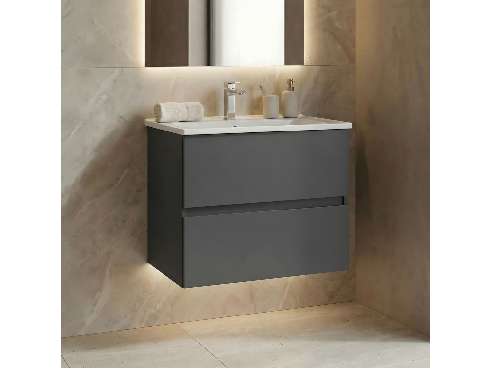 Mueble para lavabo «Nest 71 v2» - 71 x 51 x 55 cm - Antracita mate