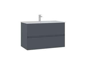 Mueble para lavabo «Nest 91 v2» - 91 x 51 x 55 cm - Antracita mate