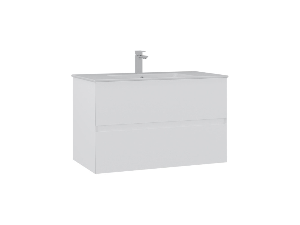 Mueble para lavabo «Nest 91 v2» - 91 x 51 x 55 cm - Blanco mate