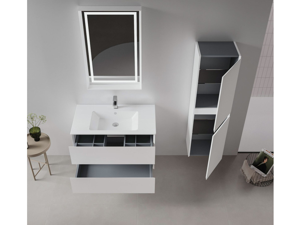 Mueble para lavabo «Nest 91 v2» - 91 x 51 x 55 cm - Blanco mate