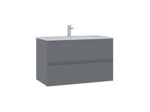 Mueble para lavabo «Nest 91 v2» - 91 x 51 x 55 cm - Gris mate