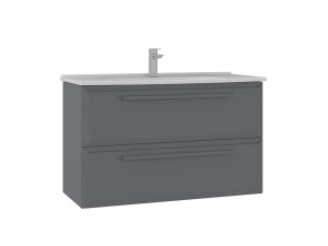 Mueble para lavabo «Nuvola 100 v2» - 100 x 50 x 62 cm - Gris