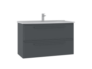 Mueble para lavabo «Nuvola 100 v2» - 100 x 50 x 62 cm - Antracita
