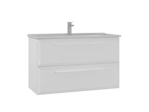 Mueble para lavabo «Nuvola 100 v2» - 100 x 50 x 62 cm - Blanco