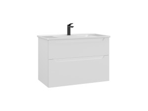 Mueble para lavabo «Messina 85 v2» - 85 x 45 x 55 cm - Blanco mate