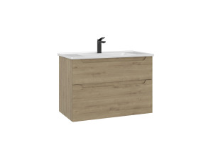 Mueble para lavabo «Messina 85 v2» - 85 x 45 x 55 cm - Roble