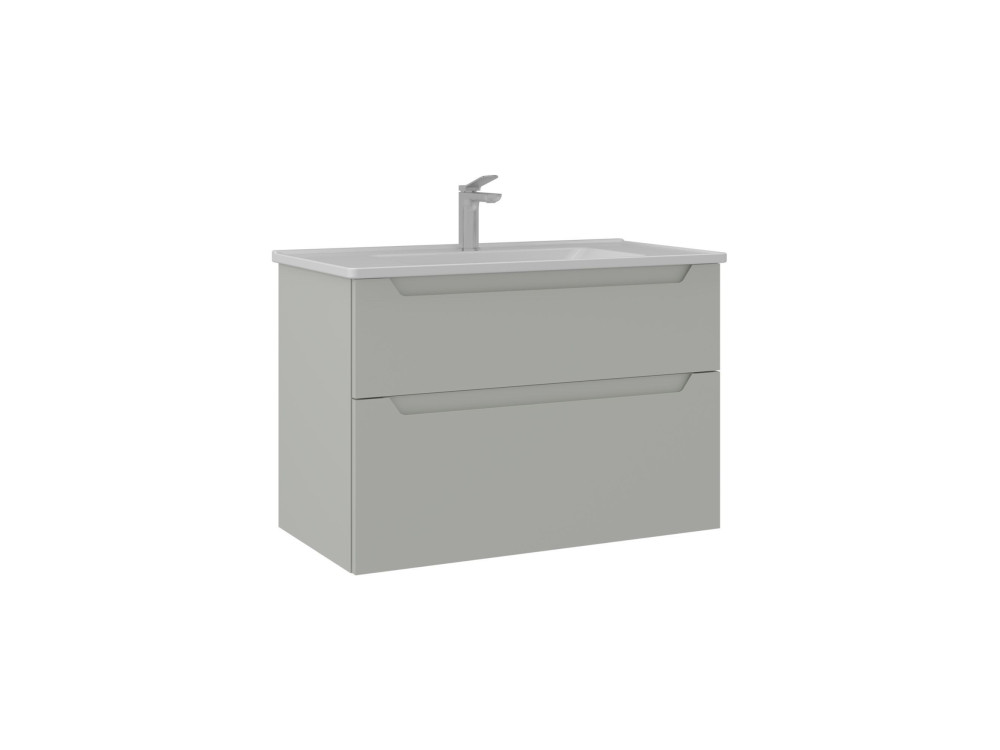 Mueble para lavabo «Messina 85 v2» - 85 x 45 x 55 cm - Mate Cashmere