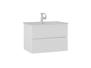 Mueble para lavabo «Moonlight 70 v2» - 71 x 51 x 51 cm - Blanco mate