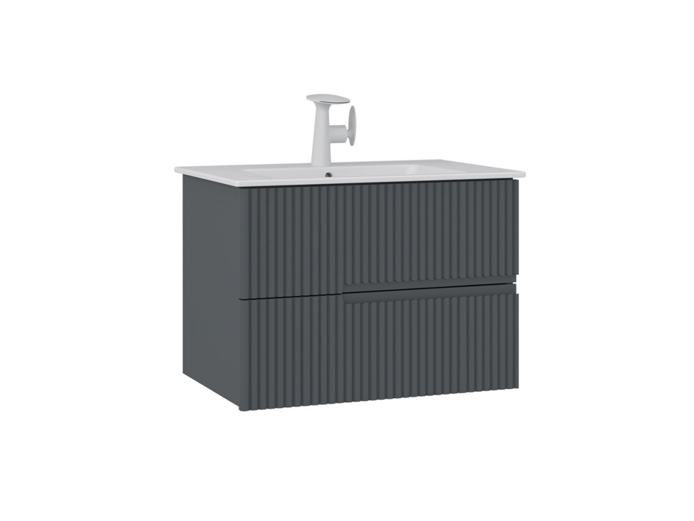 Mueble para lavabo «Moonlight 70 v2» - 71 x 51 x 51 cm - Antracita mate