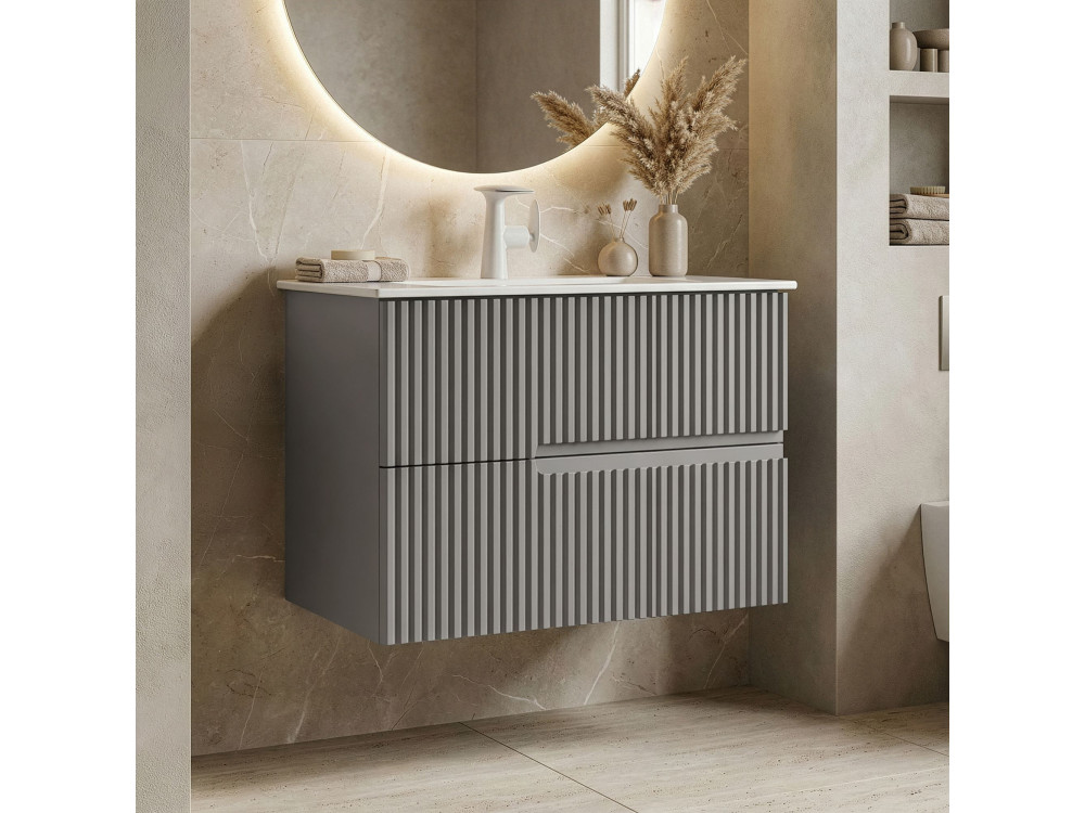 Mueble para lavabo «Moonlight 70 v2» - 71 x 51 x 51 cm - Matte Mink