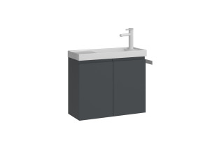 Mueble para lavabo «Ferla 60» - 60 x 22 x 50 cm - Antracita mate