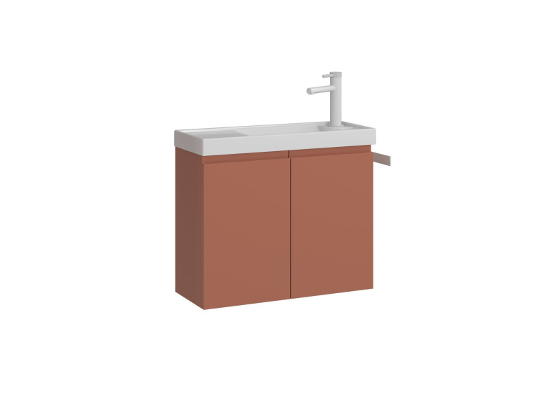 Mueble para lavabo «Ferla 60» - 60 x 22 x 50 cm - Canela mate