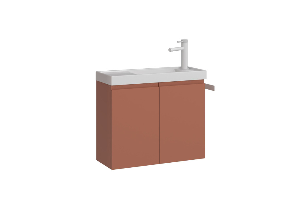 Mueble para lavabo «Ferla 60» - 60 x 22 x 50 cm - Canela mate